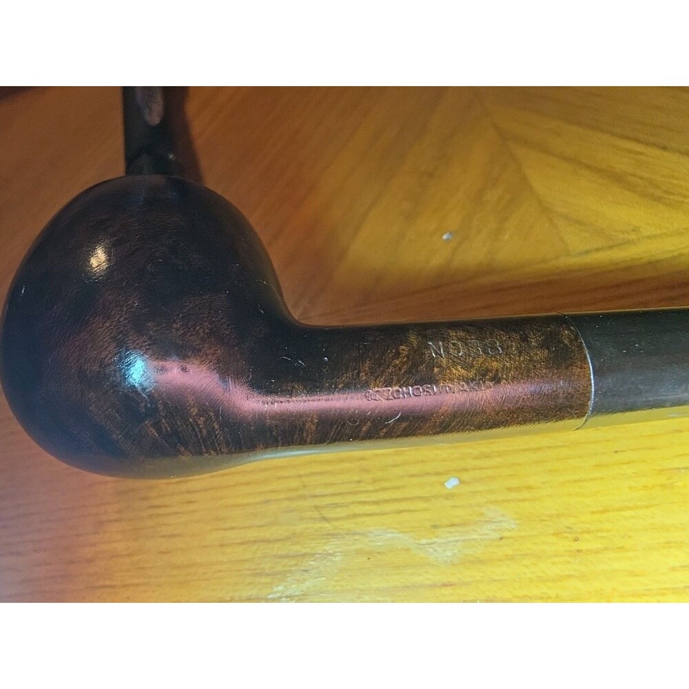 Vintage Estate Pipe - Nobby Briarwood Prince Shape Made In Zechoslovakia - Picture 4 of 5